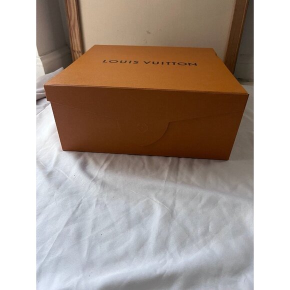 Louis Vuitton Empty Gift Box Orange Brown 13.5" x 14" x 5.5" - Picture 6 of 12